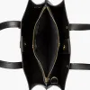 BLACK SUEDE MULTI-COMPARTMENT SATCHEL BAG - Image 7